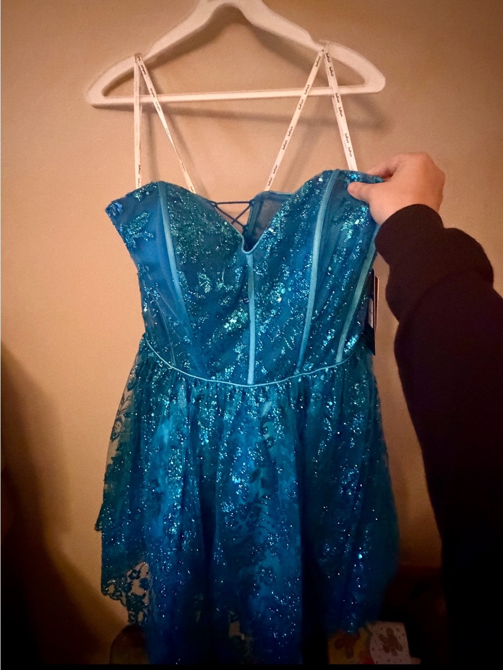 Sparkling Teal Sequin Girls' Prom/Party Dress